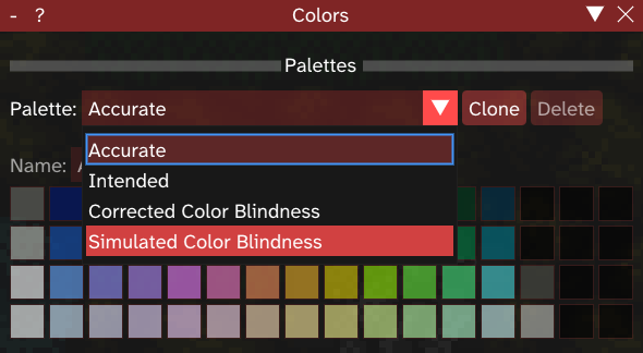 Palette editor